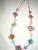 collier perles, feutrine et miroirs